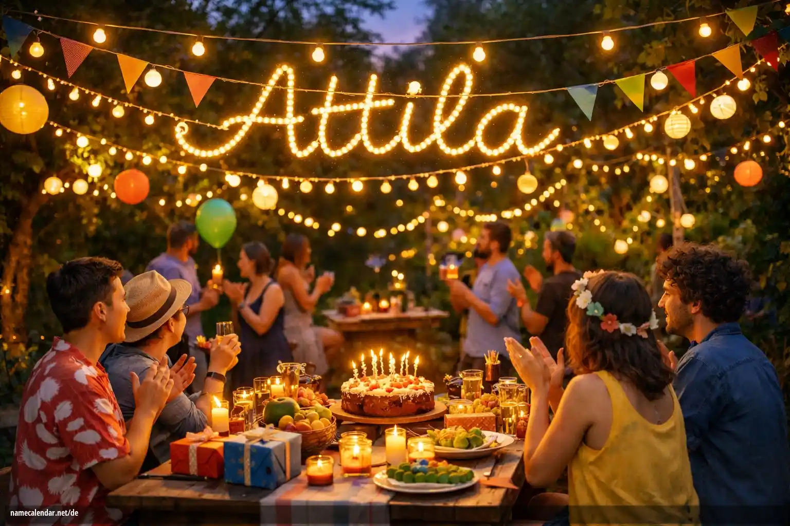 Feier des Namenstages und des Namens - Attila