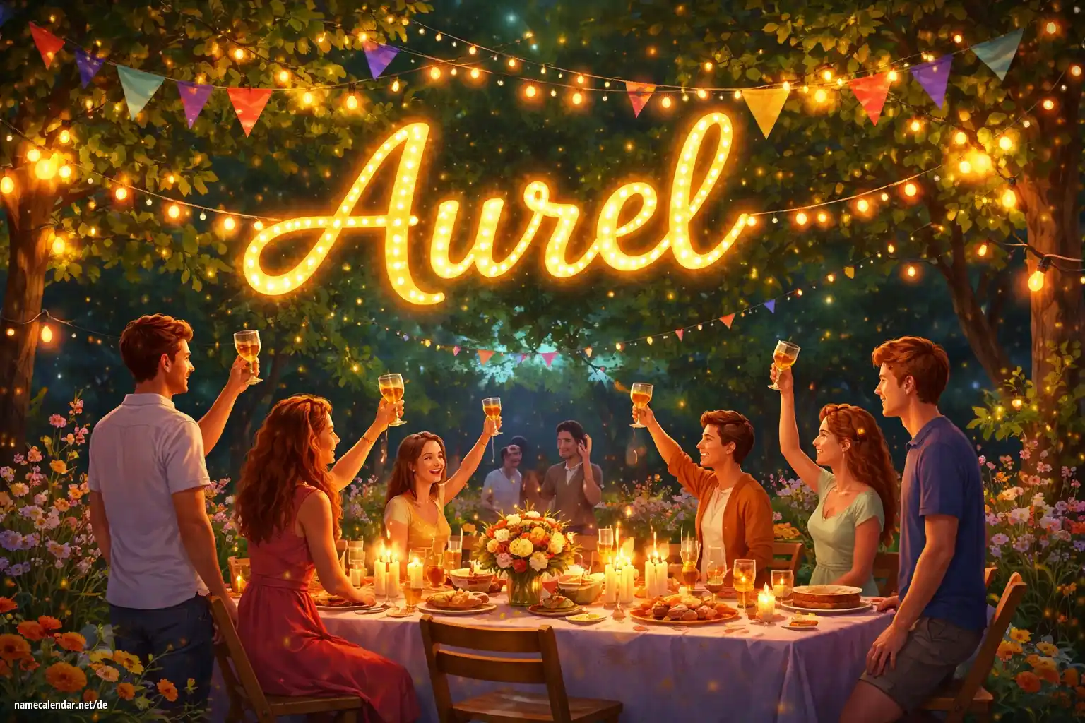 Feier des Namenstages und des Namens - Aurél