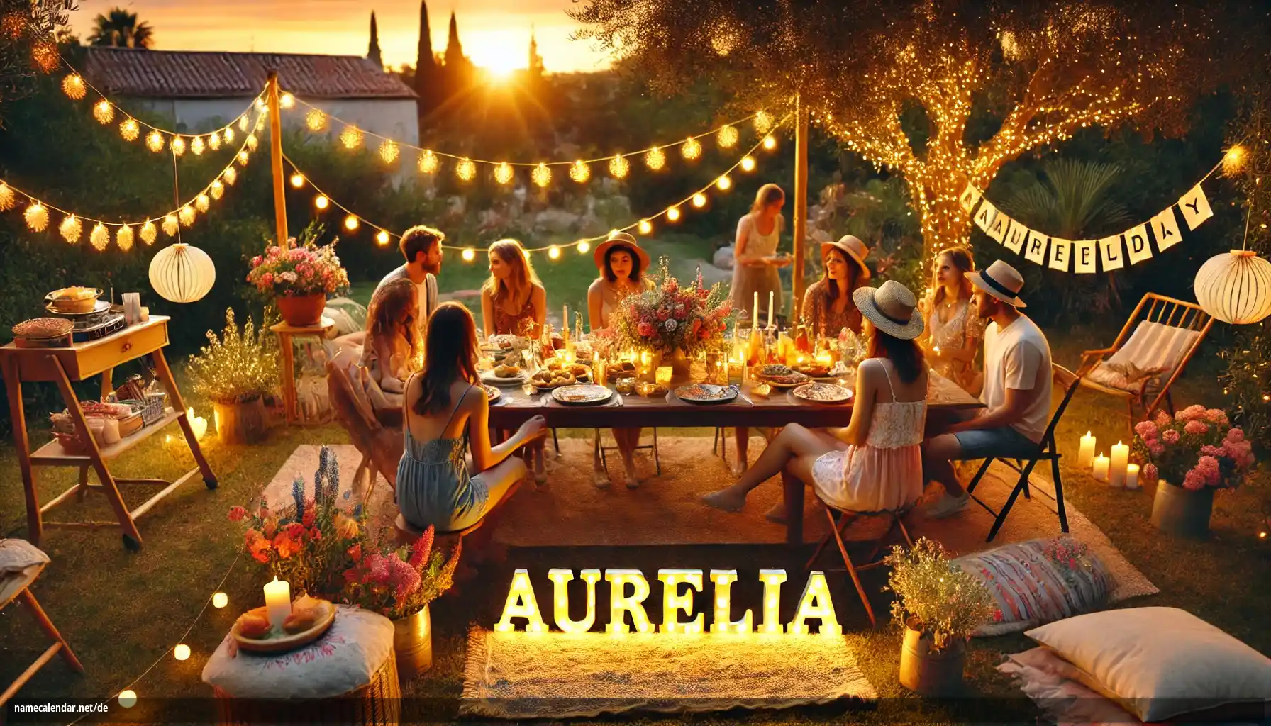 Feier des Namenstages und des Namens - Aurélia