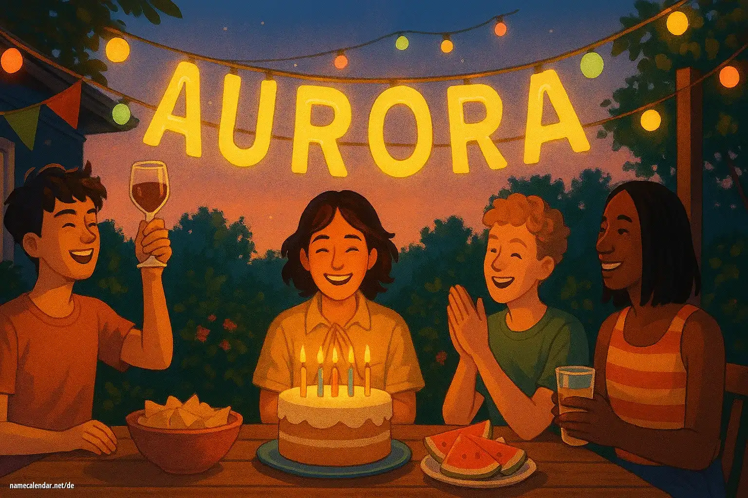 Feier des Namenstages und des Namens - Aurora