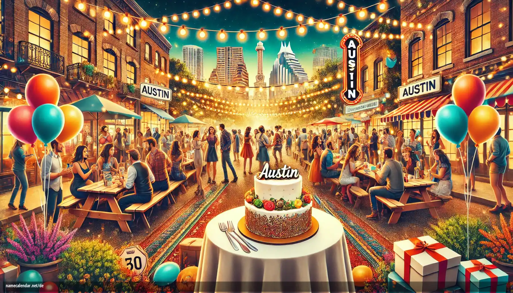 Feier des Namenstages und des Namens - Austin