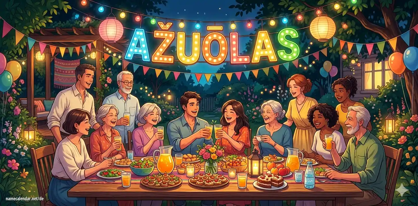 Feier des Namenstages und des Namens - Azuolas