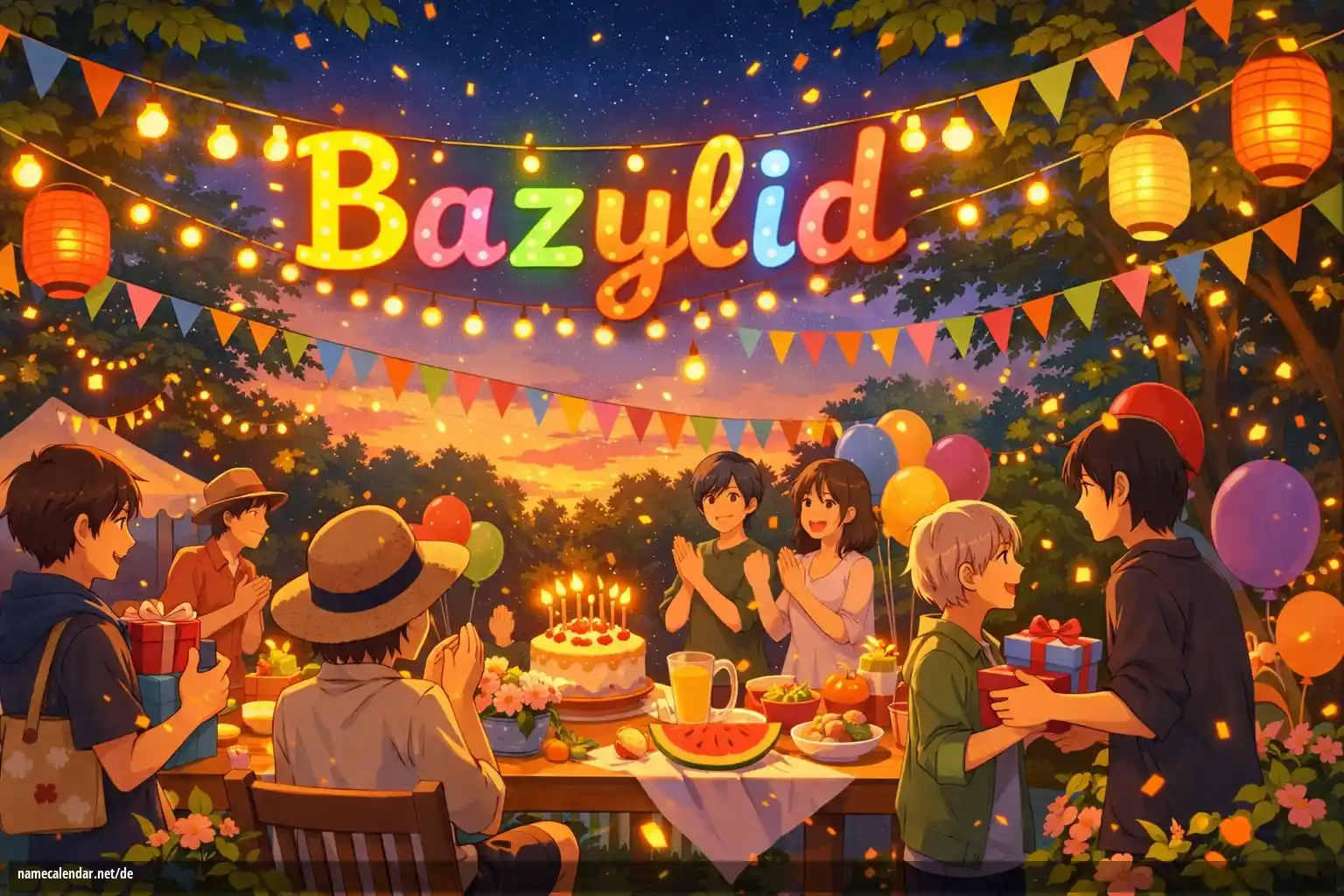 Feier des Namenstages und des Namens - Bazylid