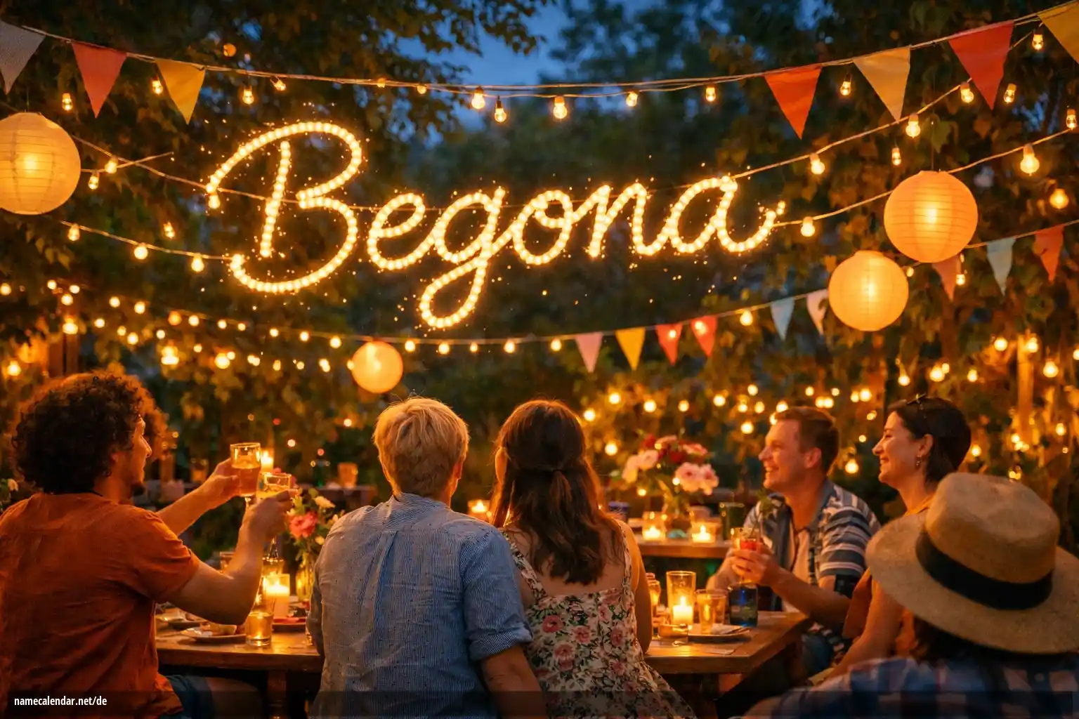 Feier des Namenstages und des Namens - Begona