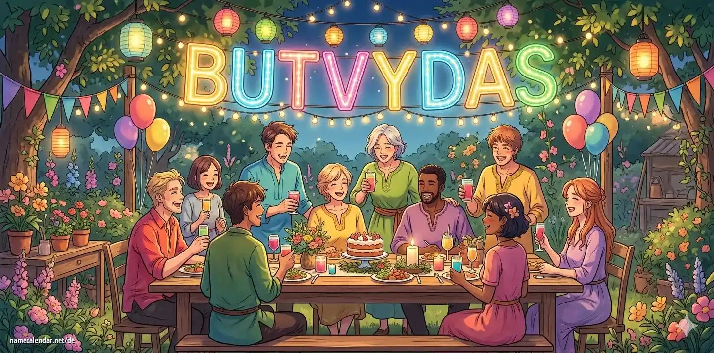 Feier des Namenstages und des Namens - Butvydas