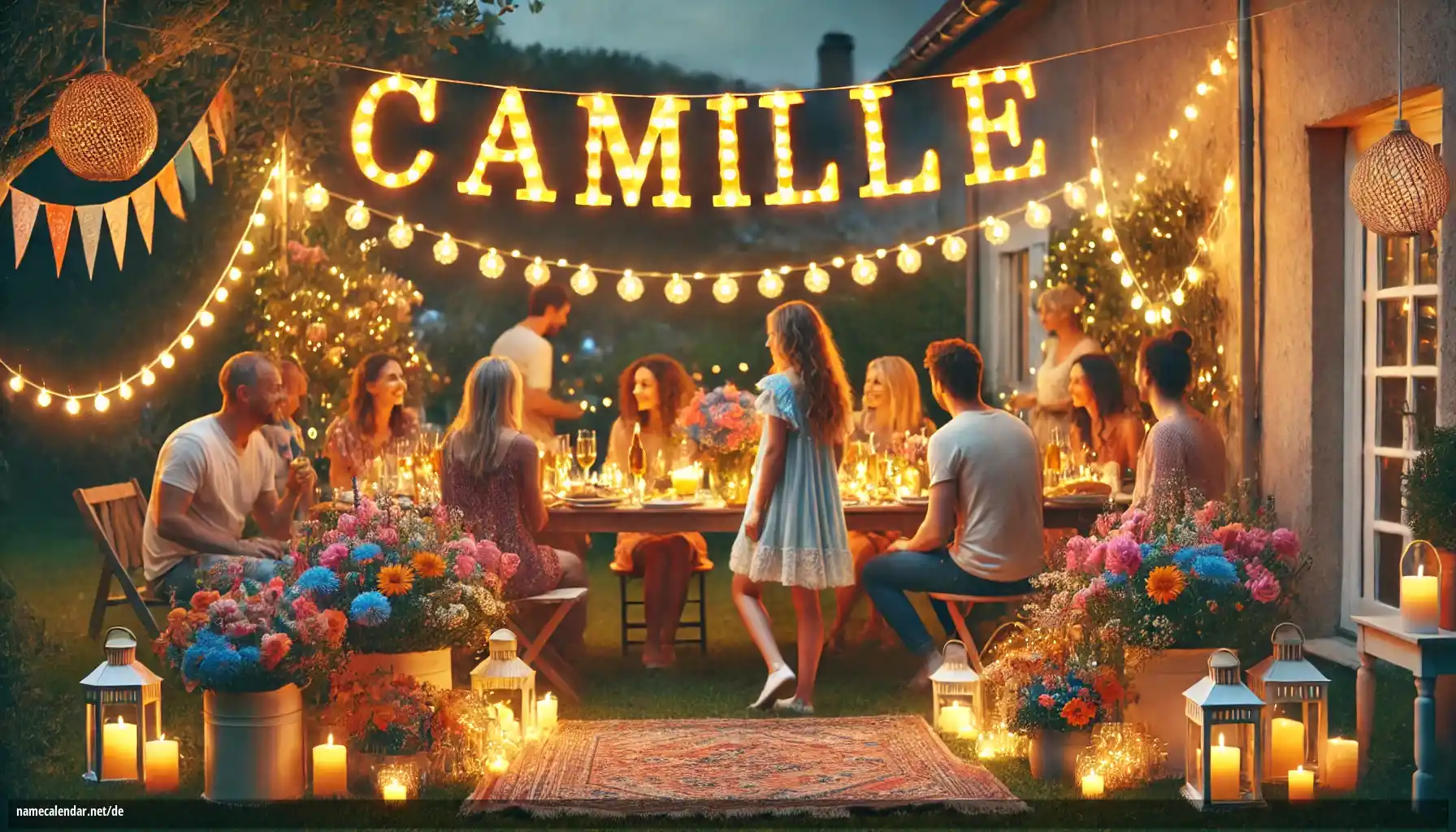 Feier des Namenstages und des Namens - Camille