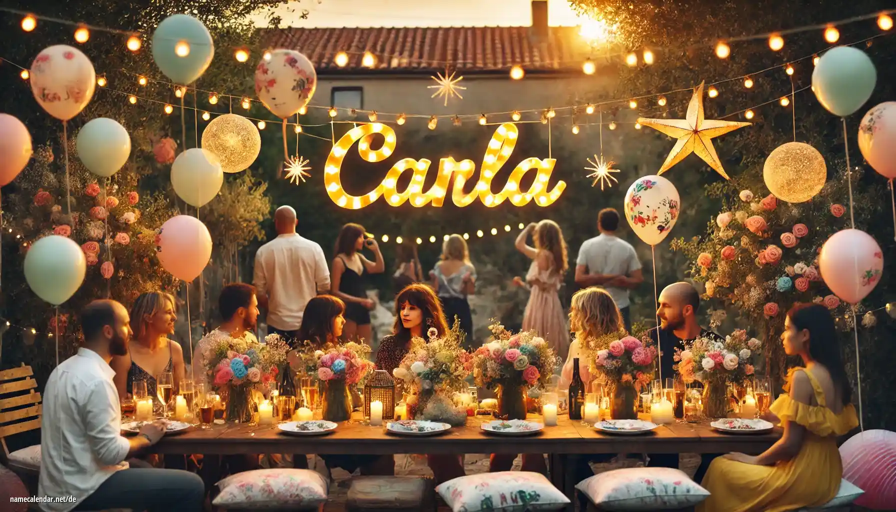 Feier des Namenstages und des Namens - Carla