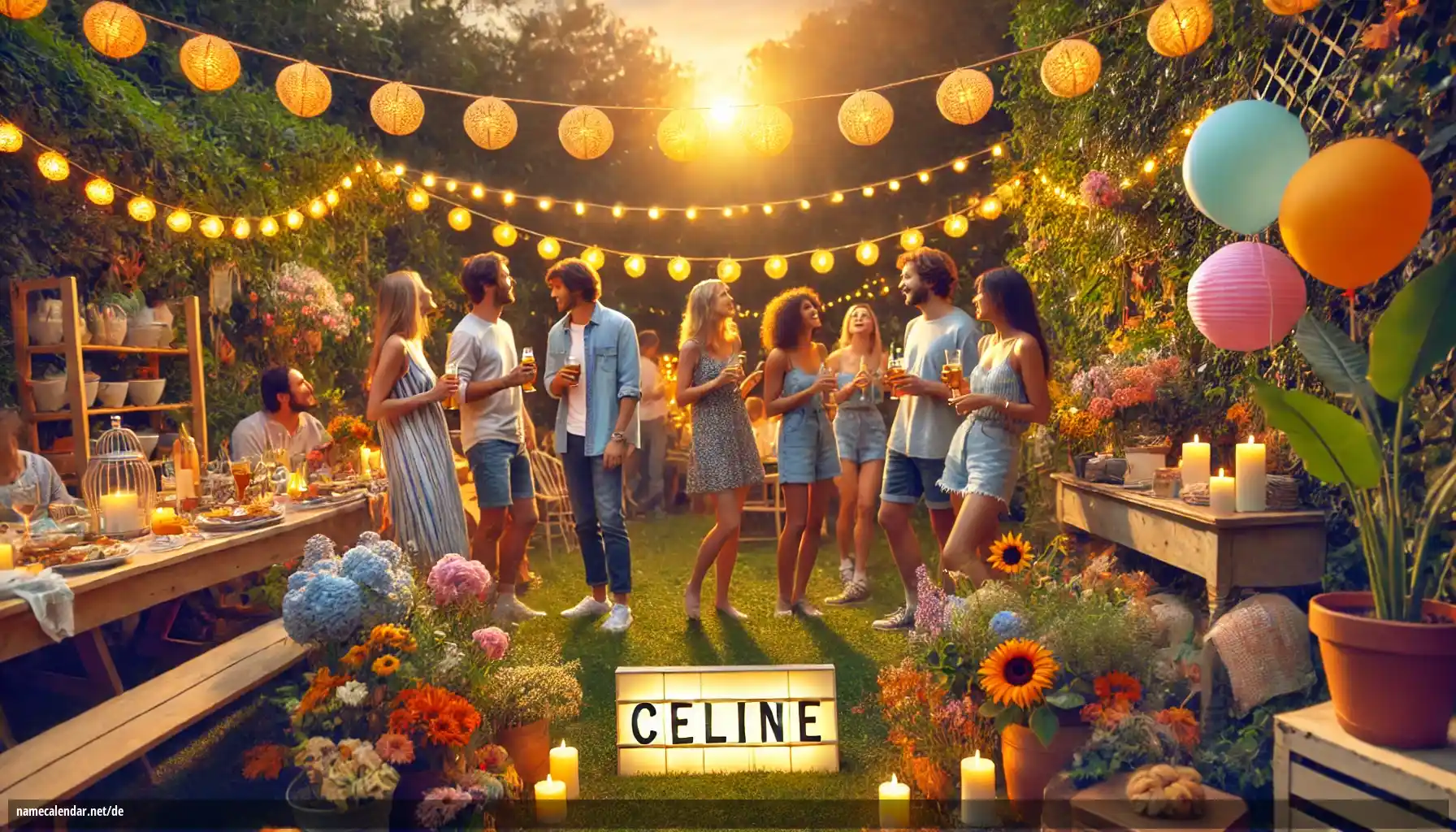 Feier des Namenstages und des Namens - Celine