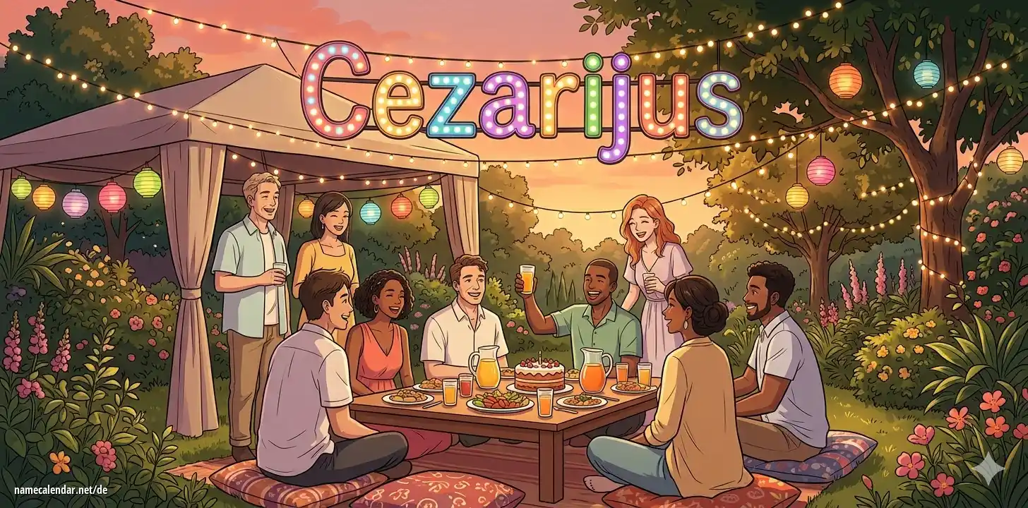 Feier des Namenstages und des Namens - Cezarijus