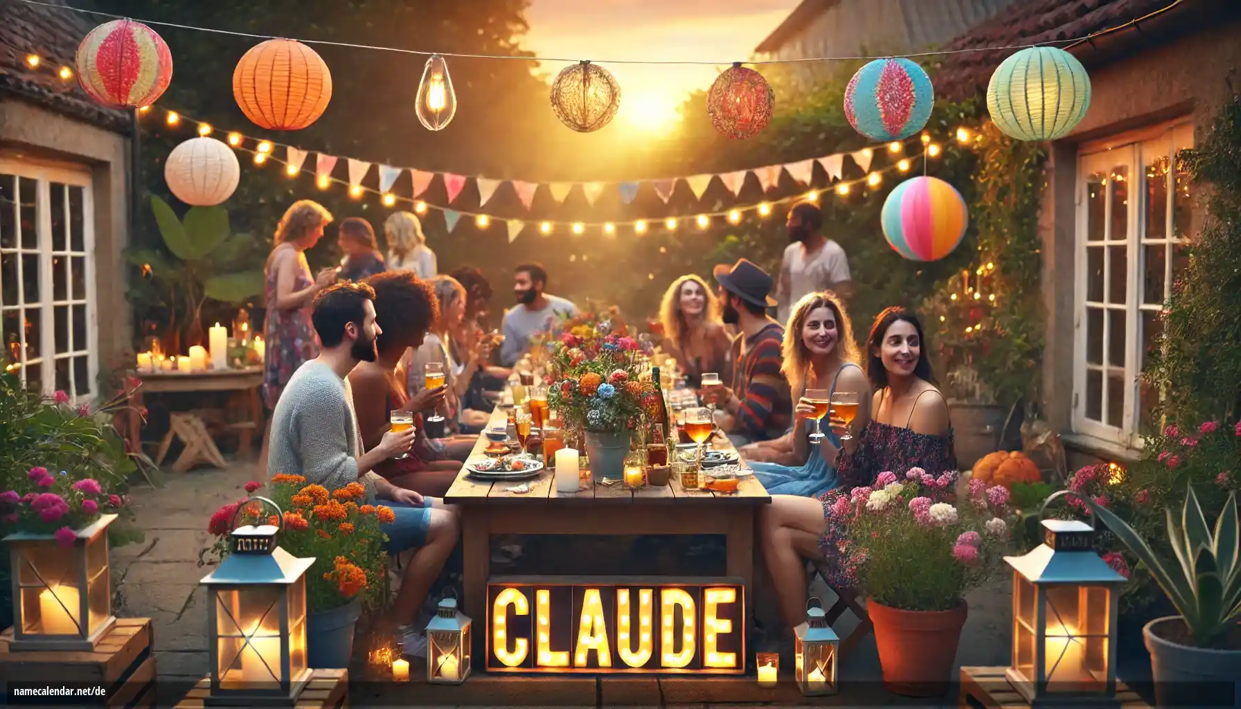 Feier des Namenstages und des Namens - Claude