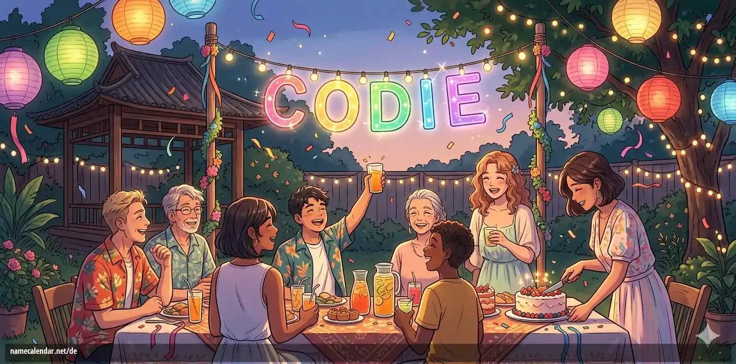 Feier des Namenstages und des Namens - Codie