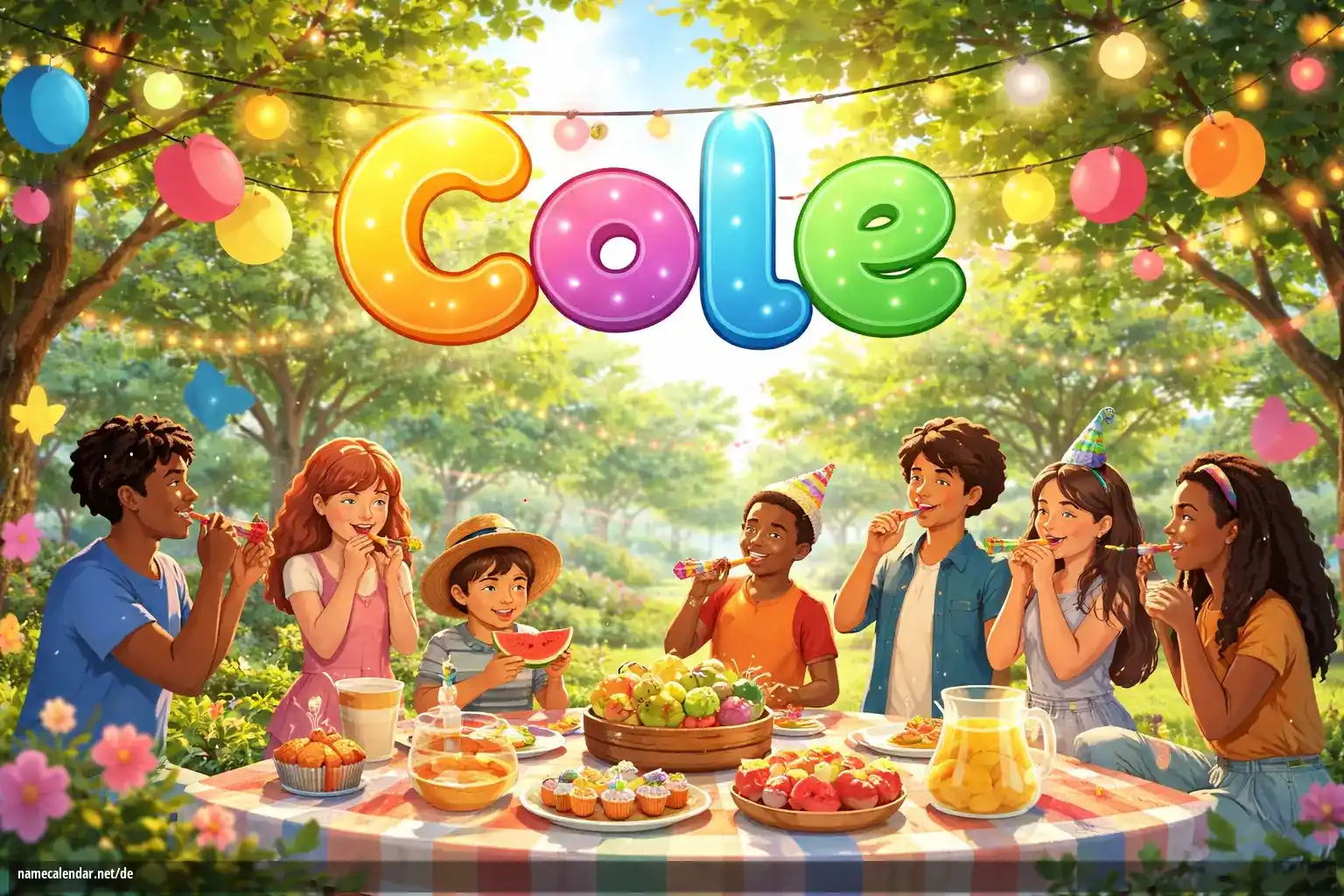 Feier des Namenstages und des Namens - Cole