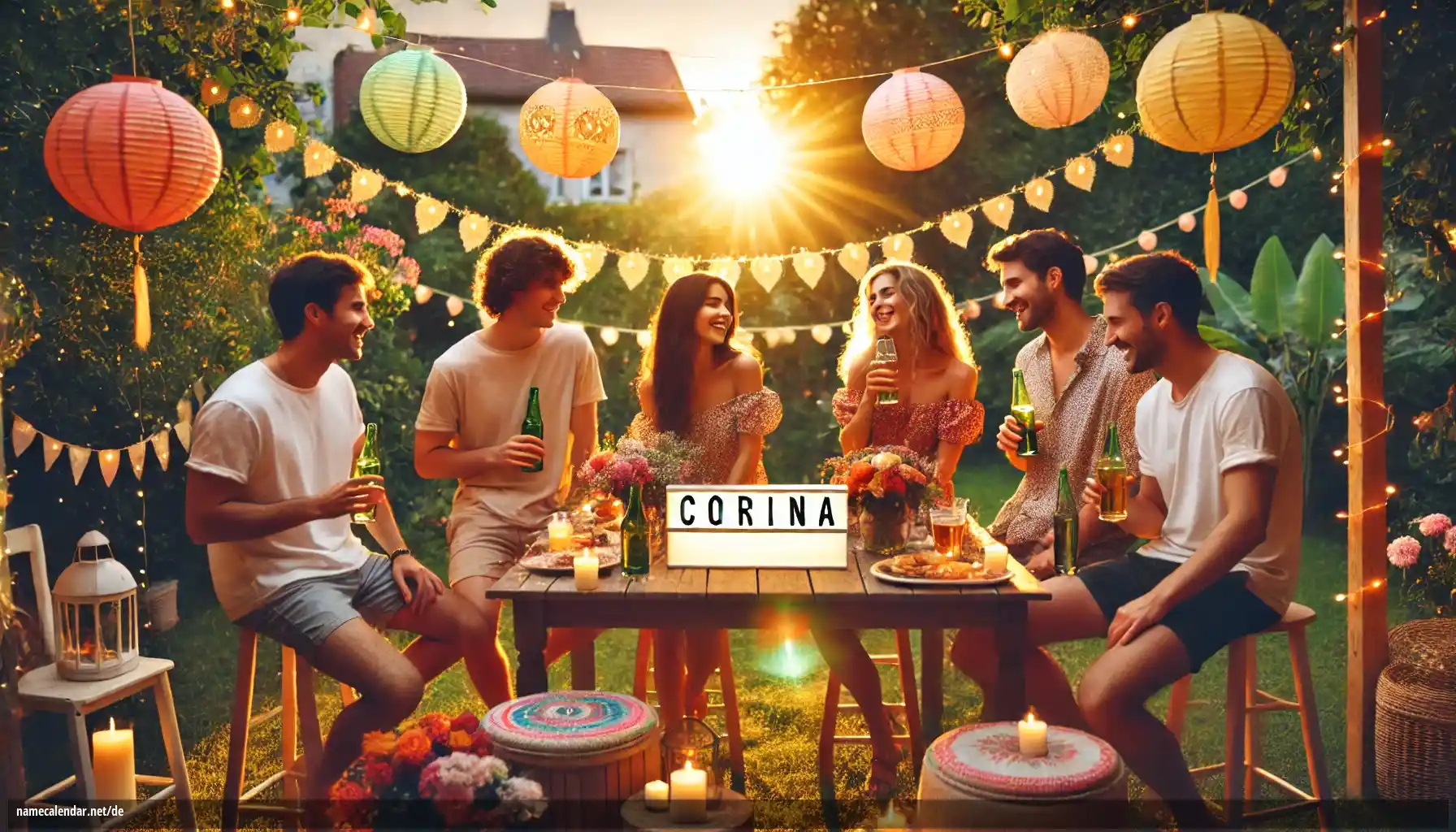 Feier des Namenstages und des Namens - Corina