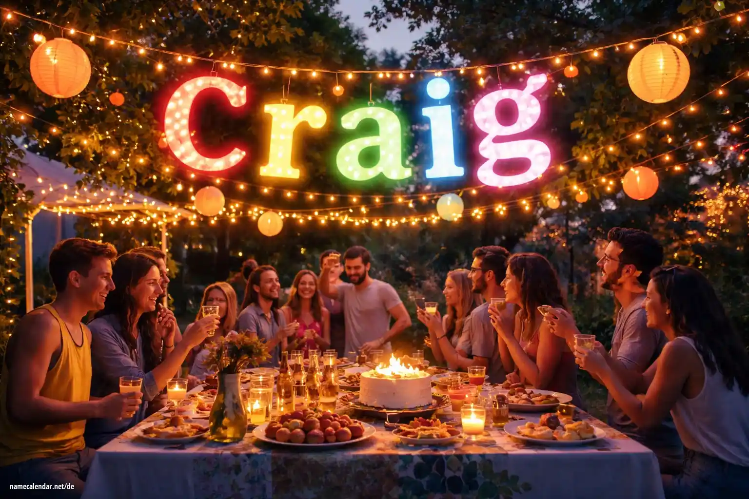 Feier des Namenstages und des Namens - Craig