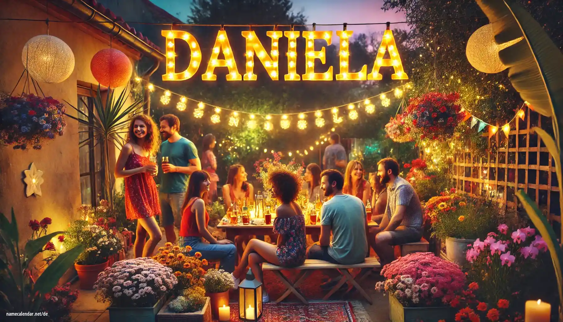 Feier des Namenstages und des Namens - Dániela