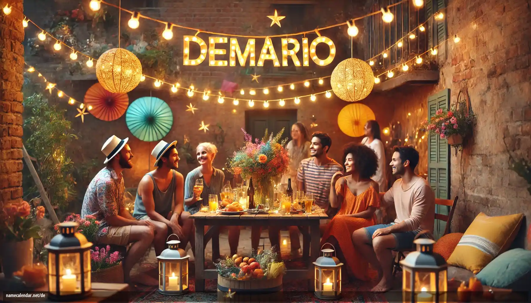 Feier des Namenstages und des Namens - Demario