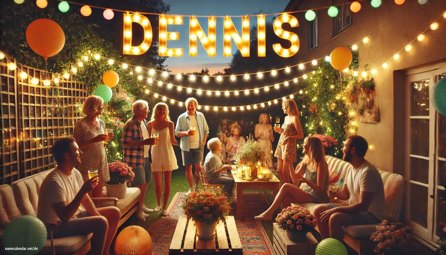 Feier des Namenstages und des Namens - Dennis