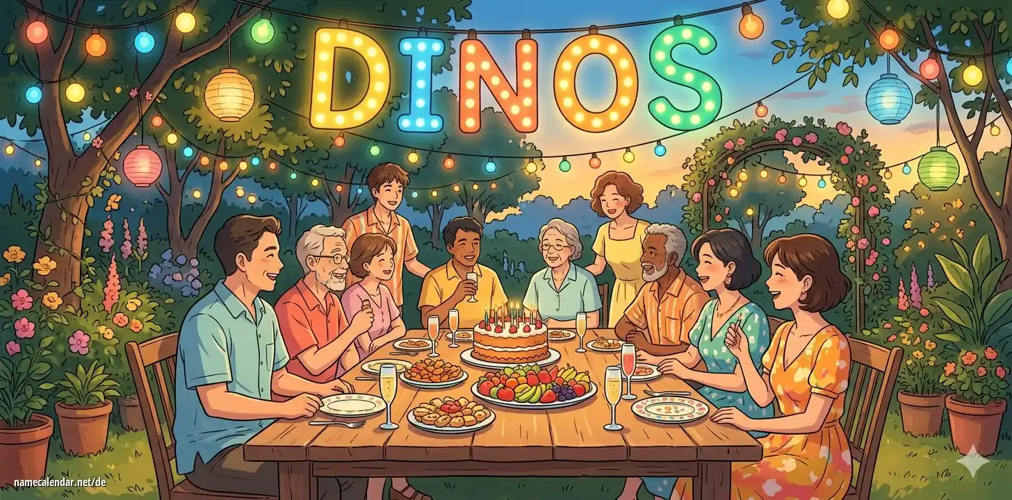 Feier des Namenstages und des Namens - Dinos