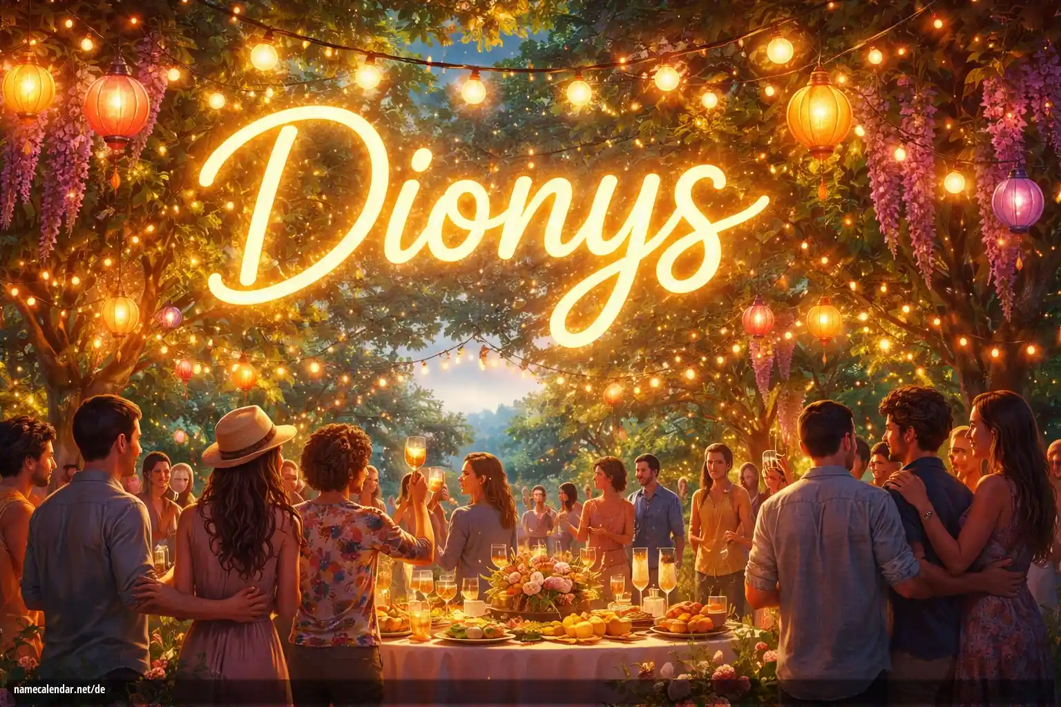 Feier des Namenstages und des Namens - Dionys