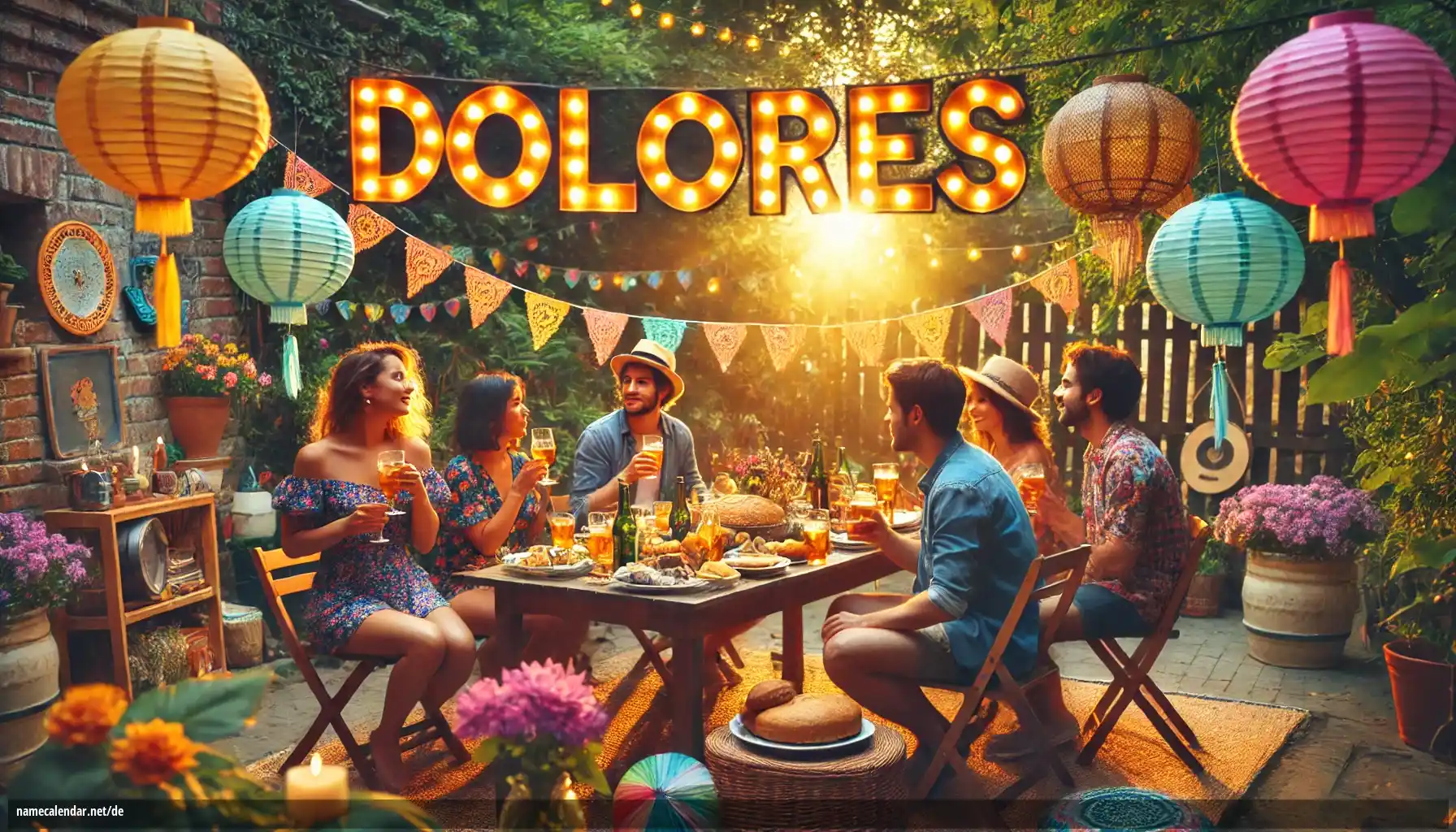 Feier des Namenstages und des Namens - Dolores