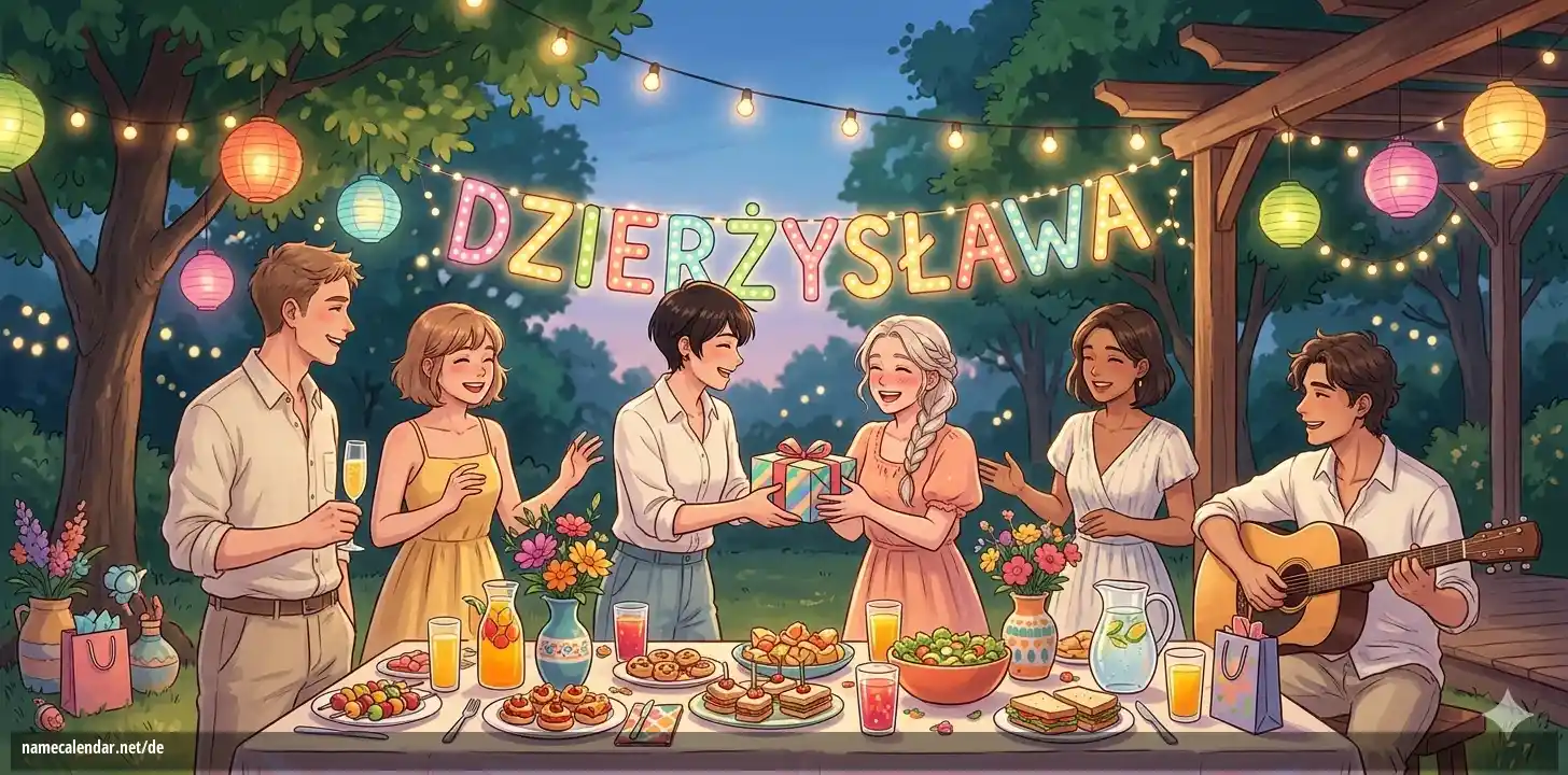 Feier des Namenstages und des Namens - Dzierżysława