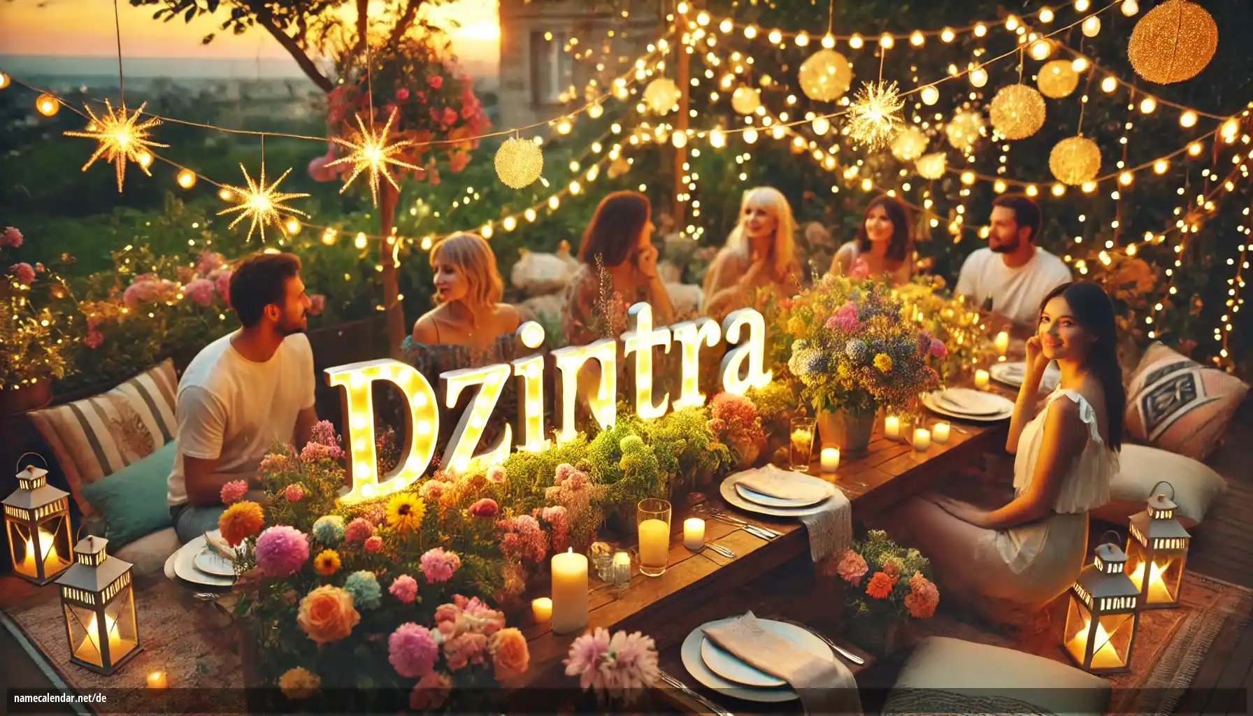 Feier des Namenstages und des Namens - Dzintra