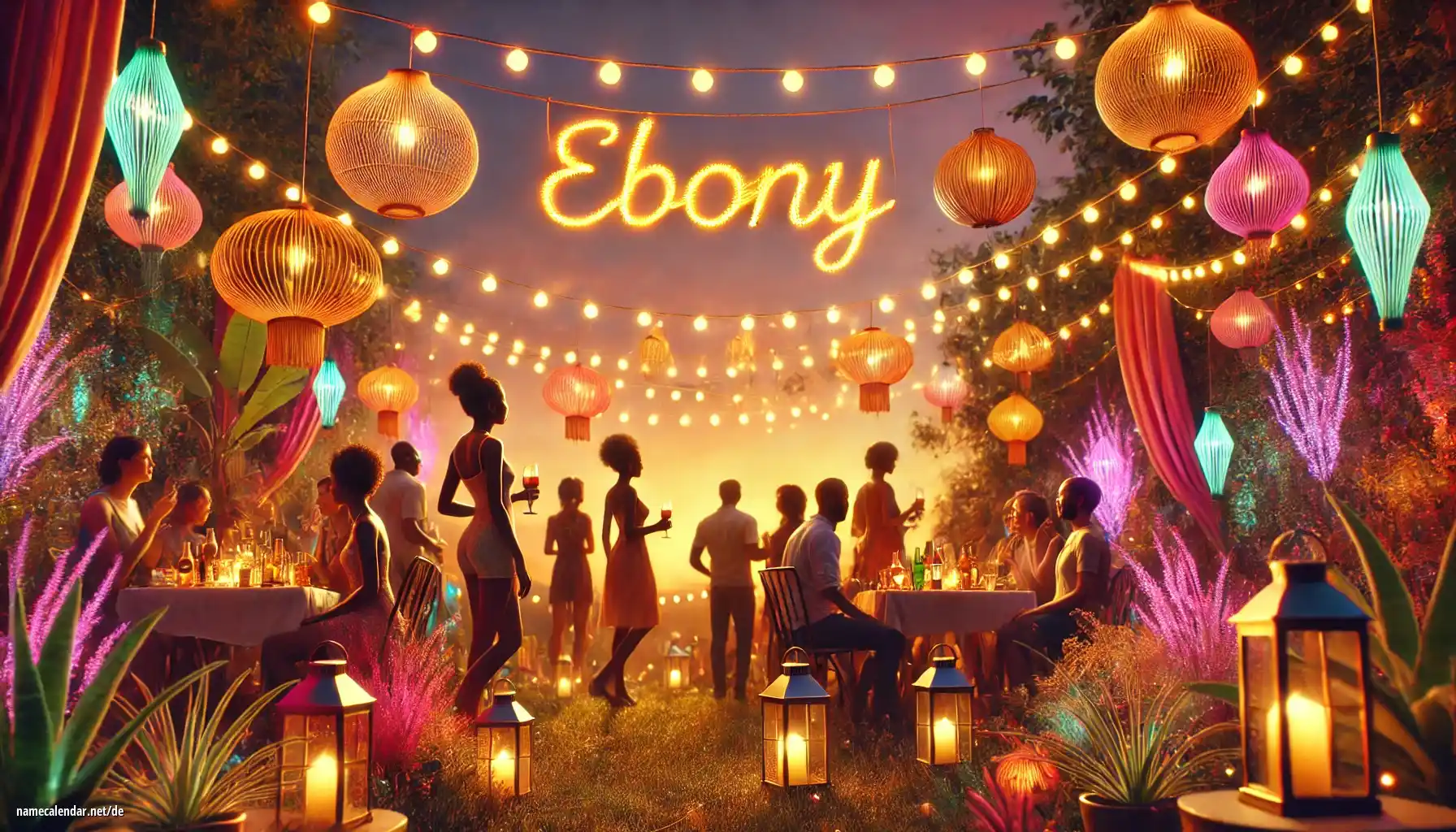 Feier des Namenstages und des Namens - Ebony