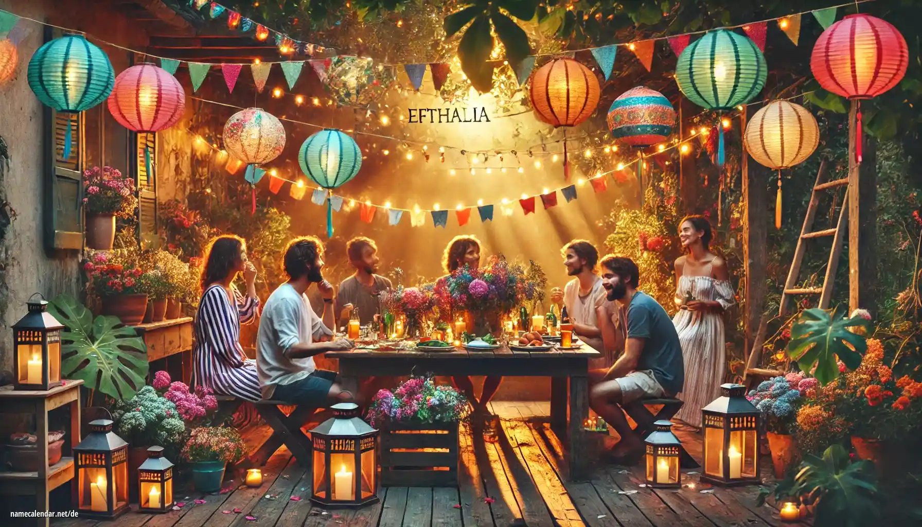 Feier des Namenstages und des Namens - Efthalia