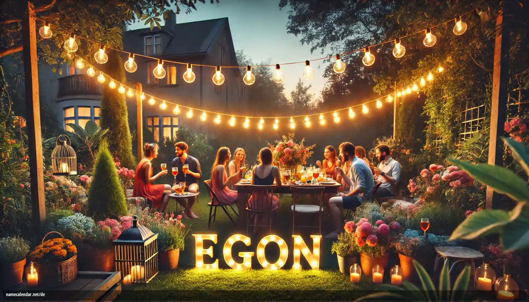 Feier des Namenstages und des Namens - Egon