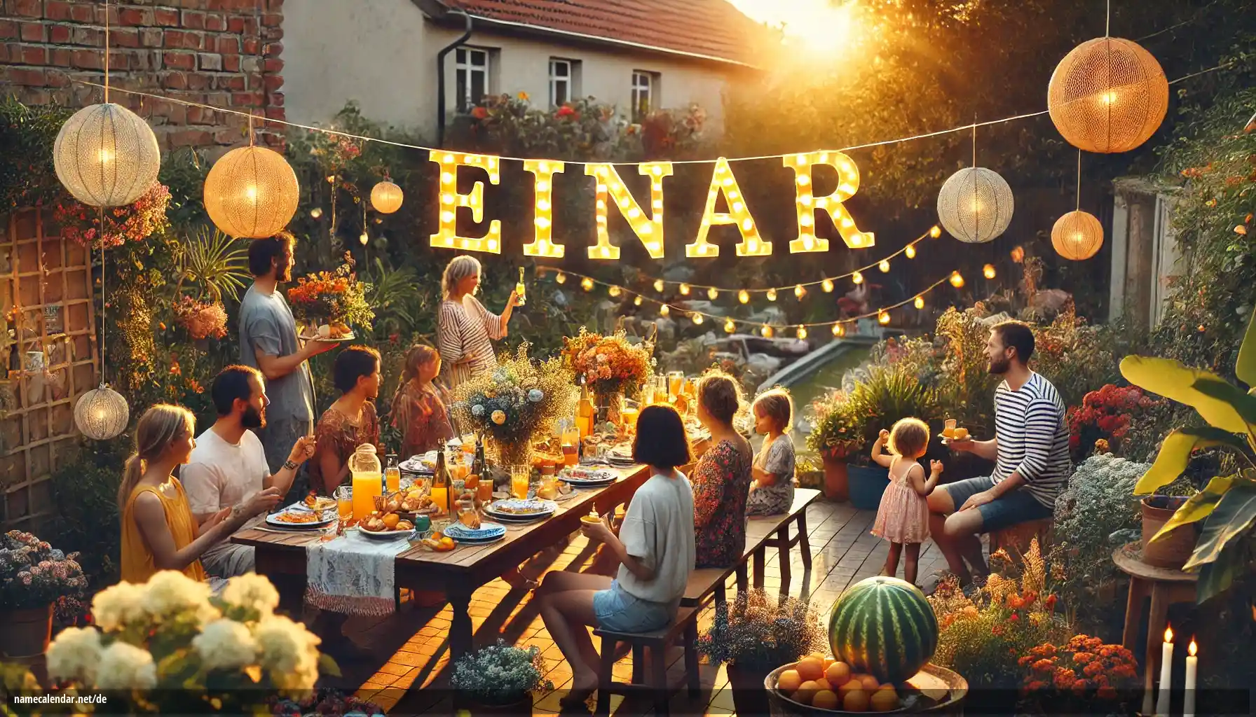 Feier des Namenstages und des Namens - Einar