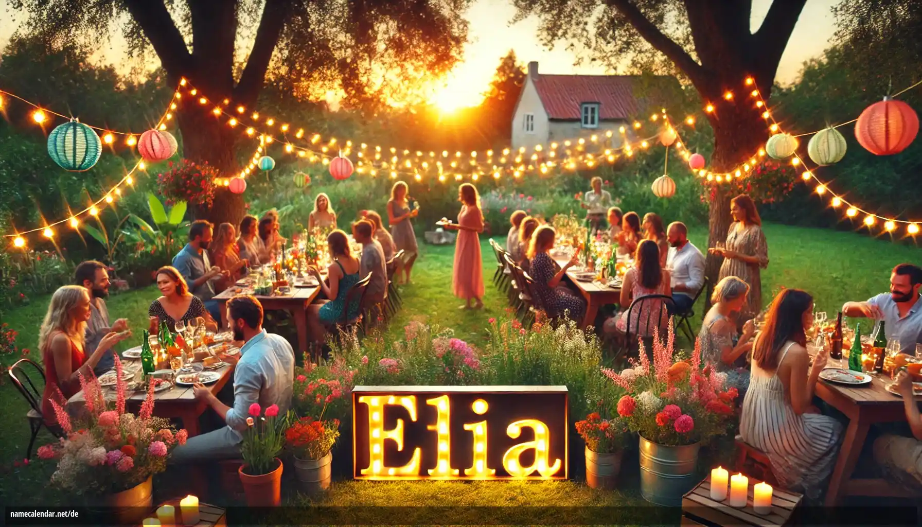 Feier des Namenstages und des Namens - Elia