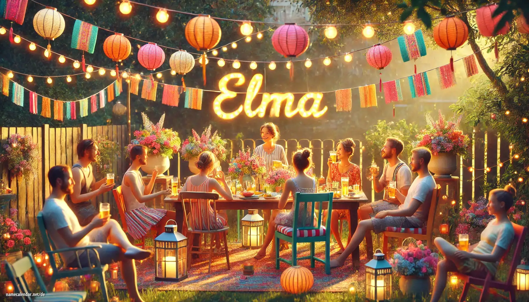 Feier des Namenstages und des Namens - Elma