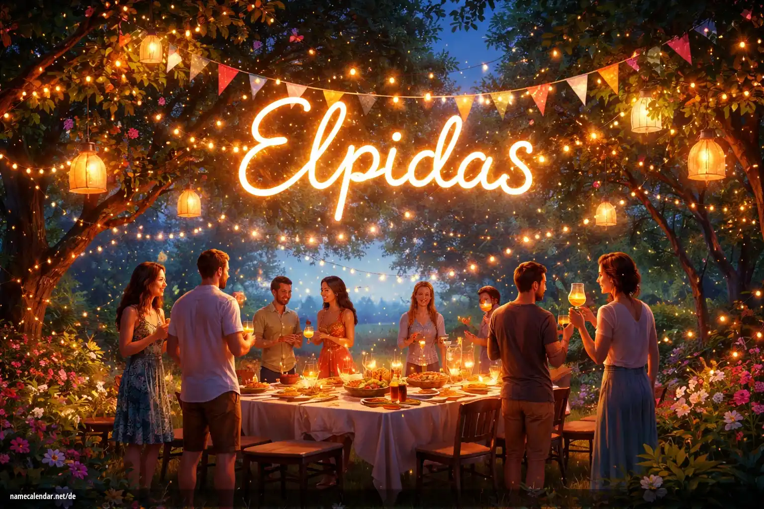 Feier des Namenstages und des Namens - Elpidas