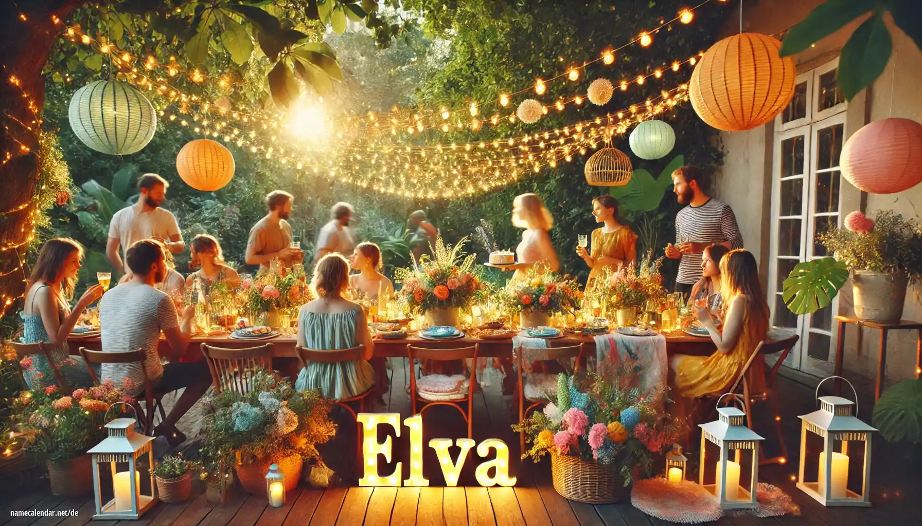 Feier des Namenstages und des Namens - Elva