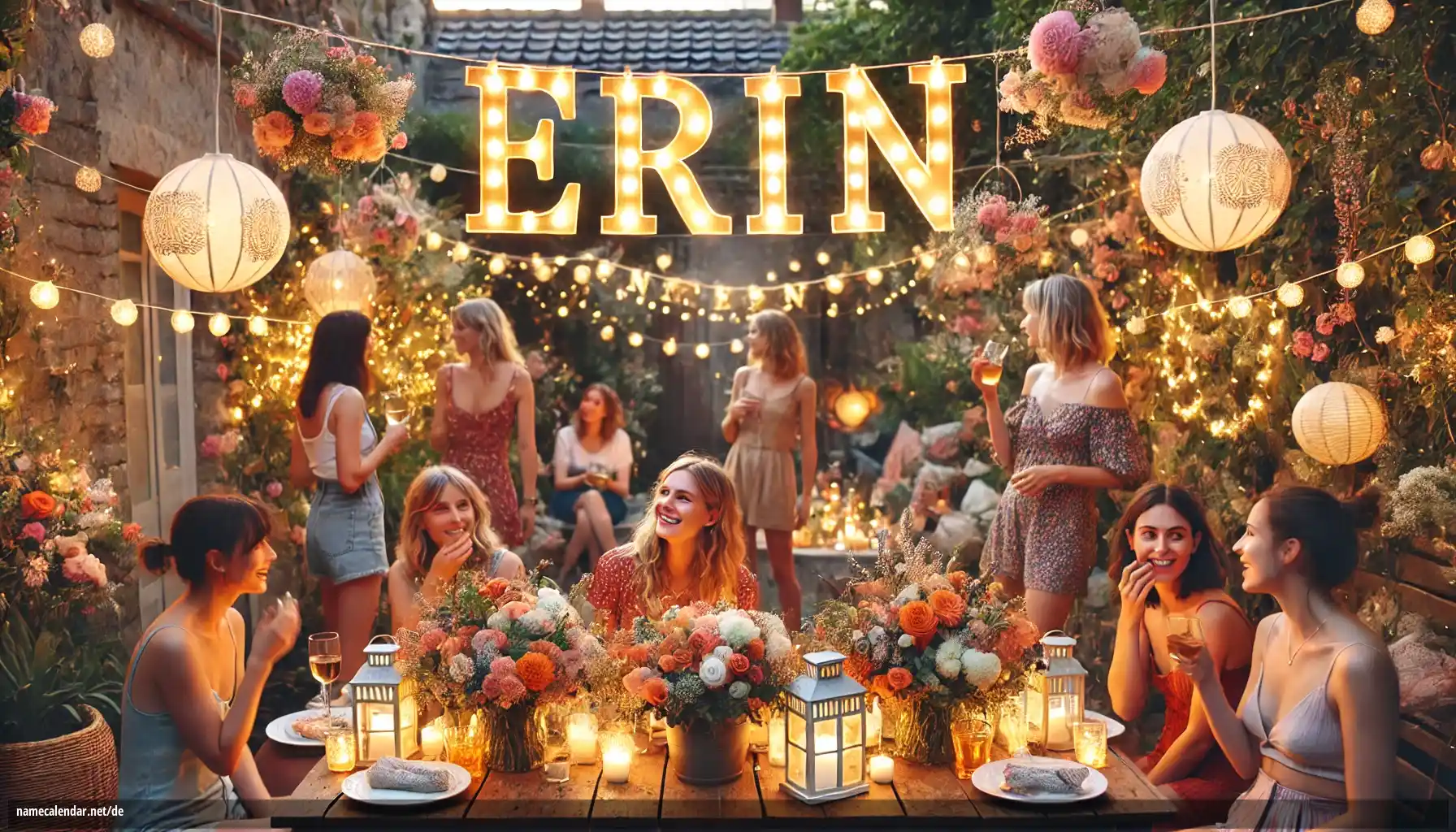 Feier des Namenstages und des Namens - Erin