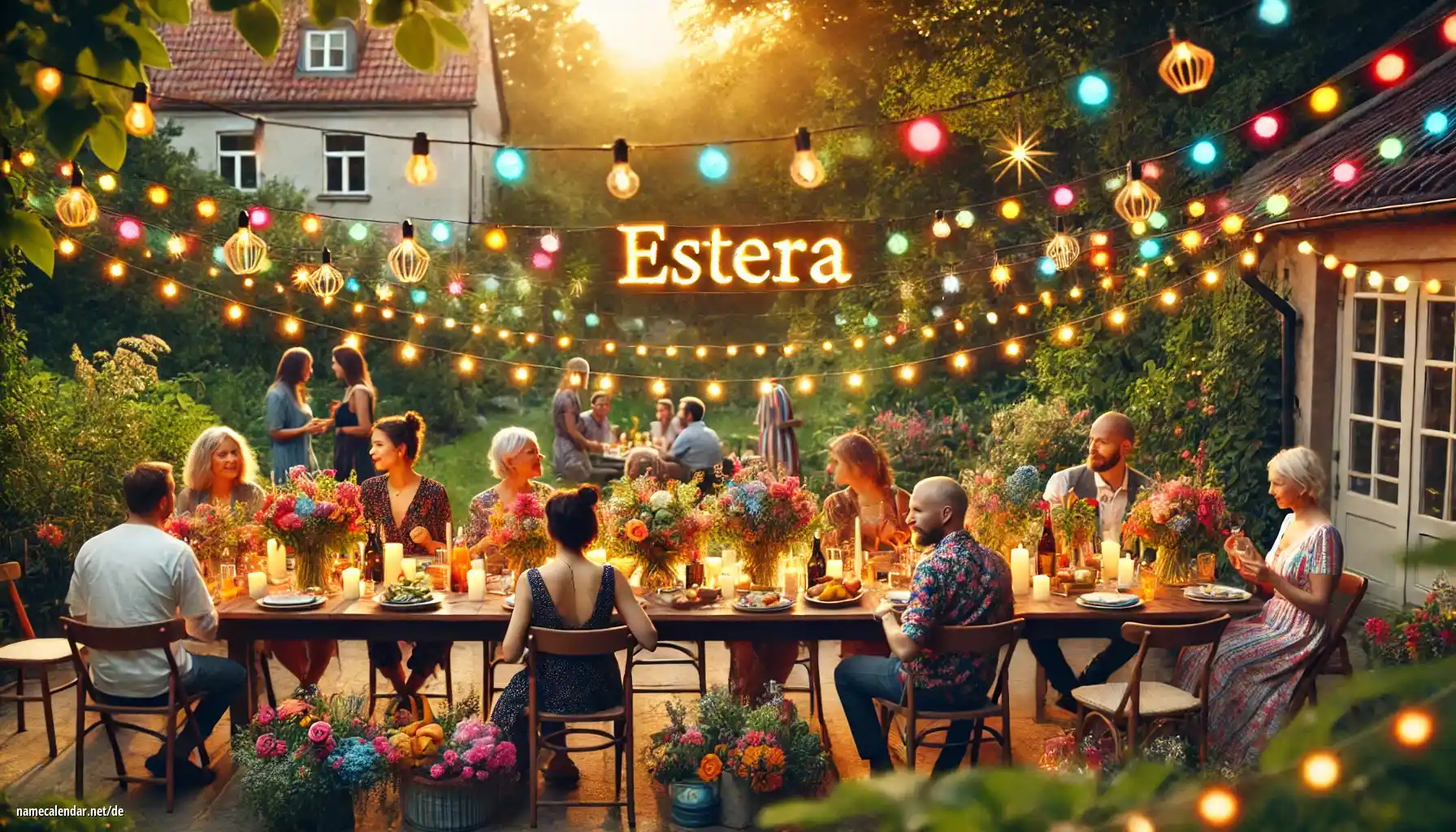 Feier des Namenstages und des Namens - Estera