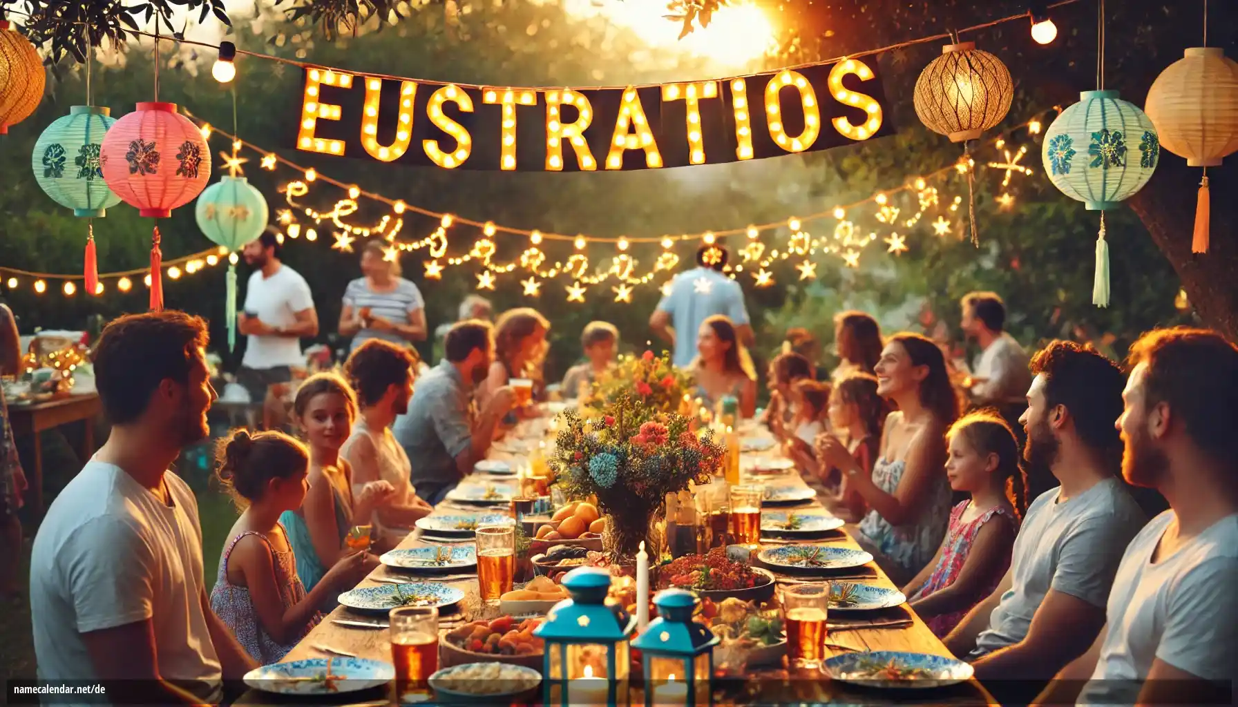 Feier des Namenstages und des Namens - Eustratios