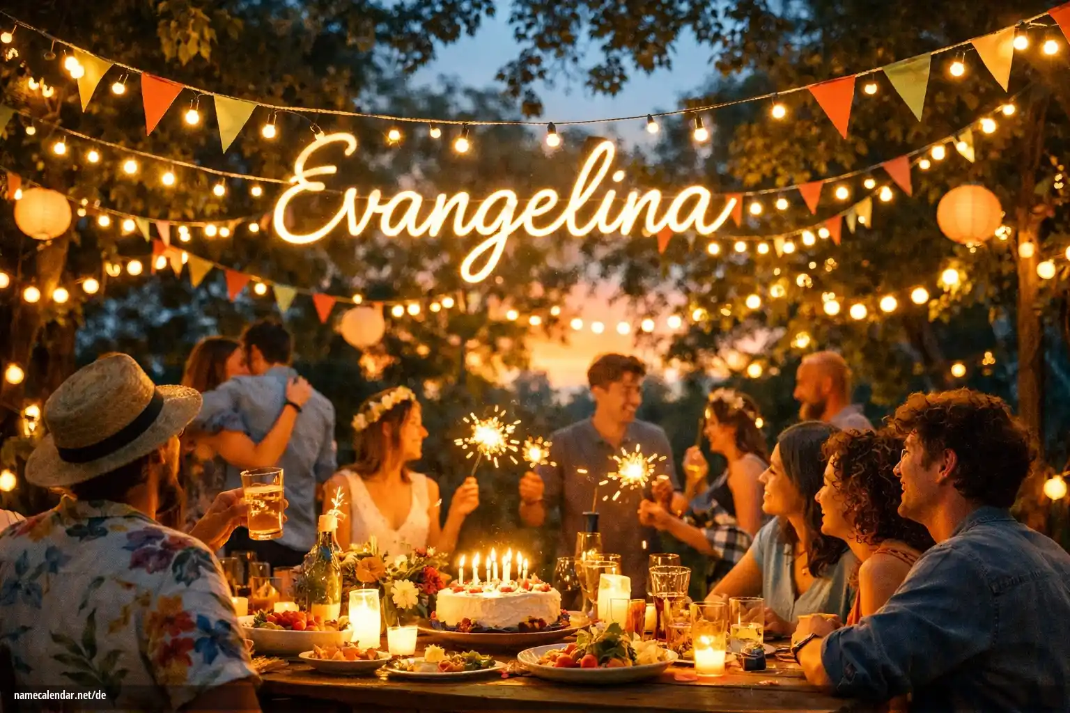 Feier des Namenstages und des Namens - Evangelina