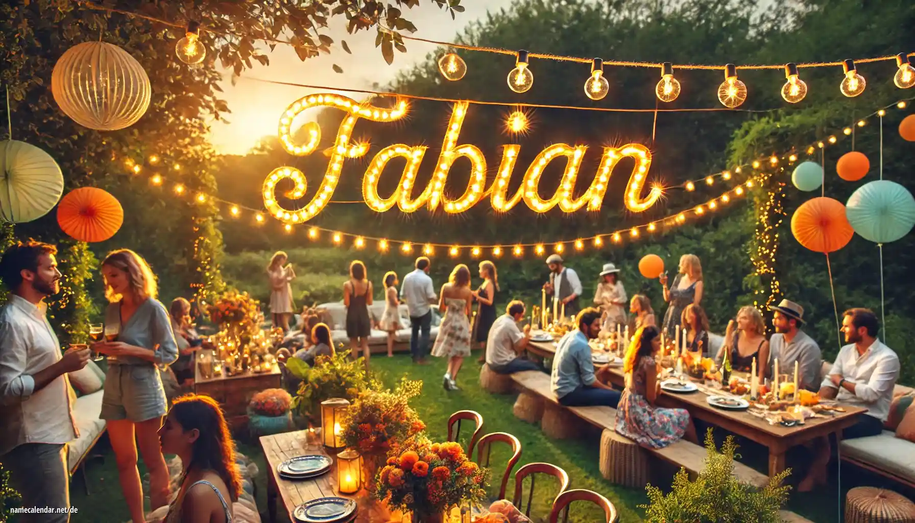 Feier des Namenstages und des Namens - Fabian