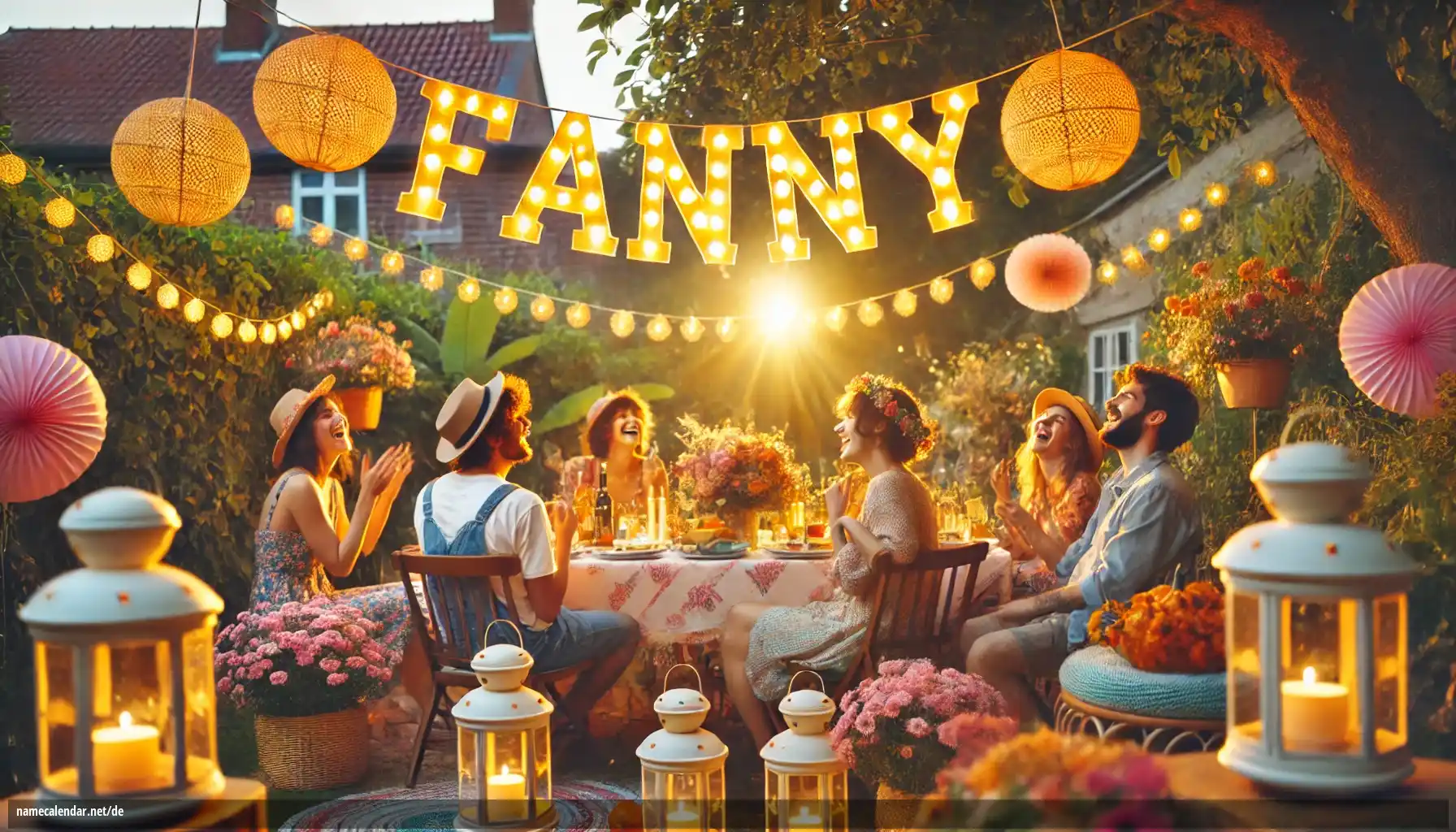 Feier des Namenstages und des Namens - Fanny