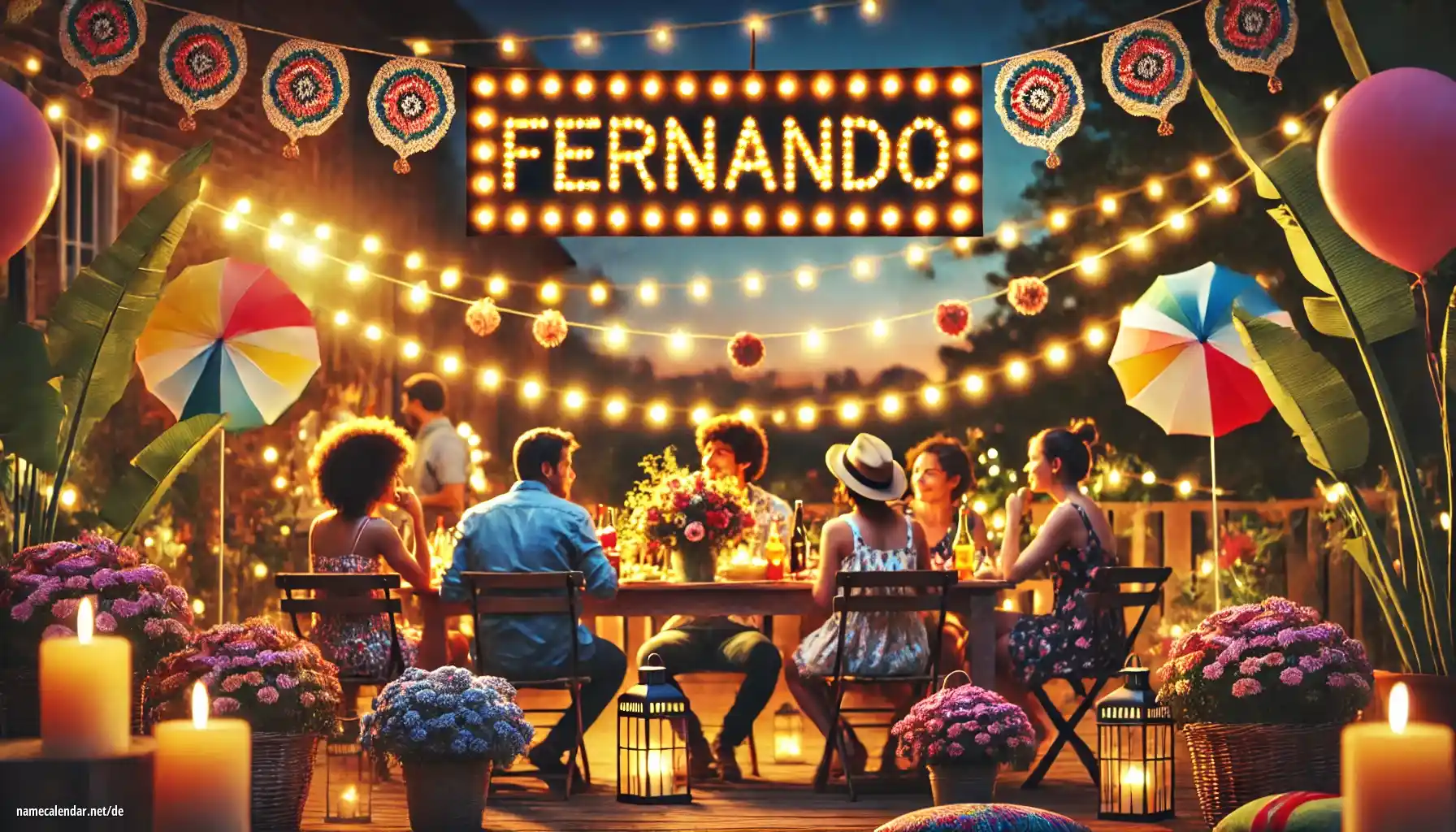 Feier des Namenstages und des Namens - Fernando