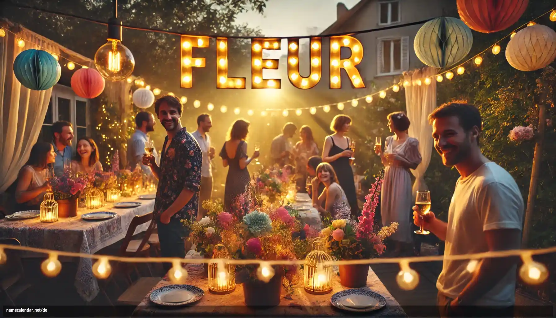 Feier des Namenstages und des Namens - Fleur