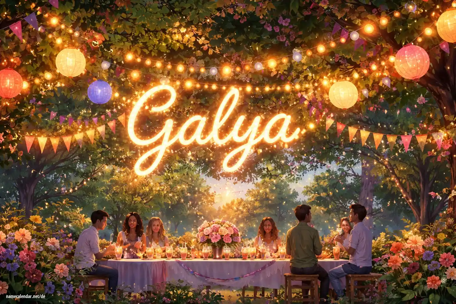 Feier des Namenstages und des Namens - Galya