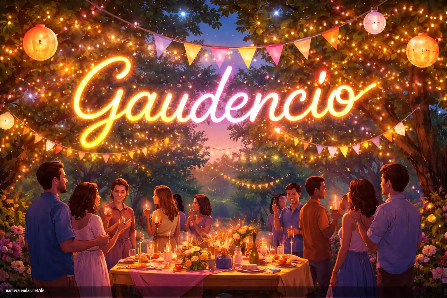 Feier des Namenstages und des Namens - Gaudencio