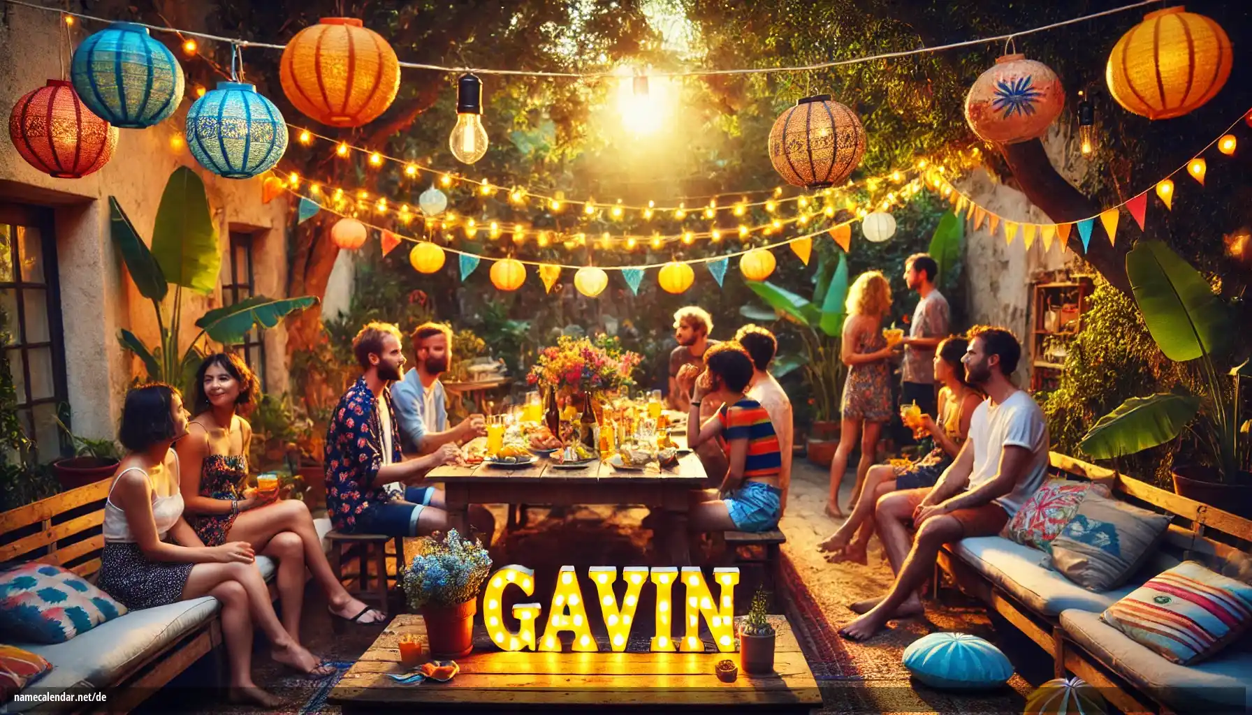 Feier des Namenstages und des Namens - Gavin