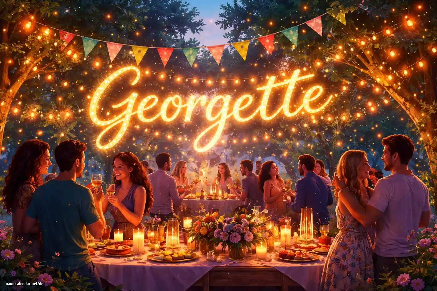 Feier des Namenstages und des Namens - Georgette