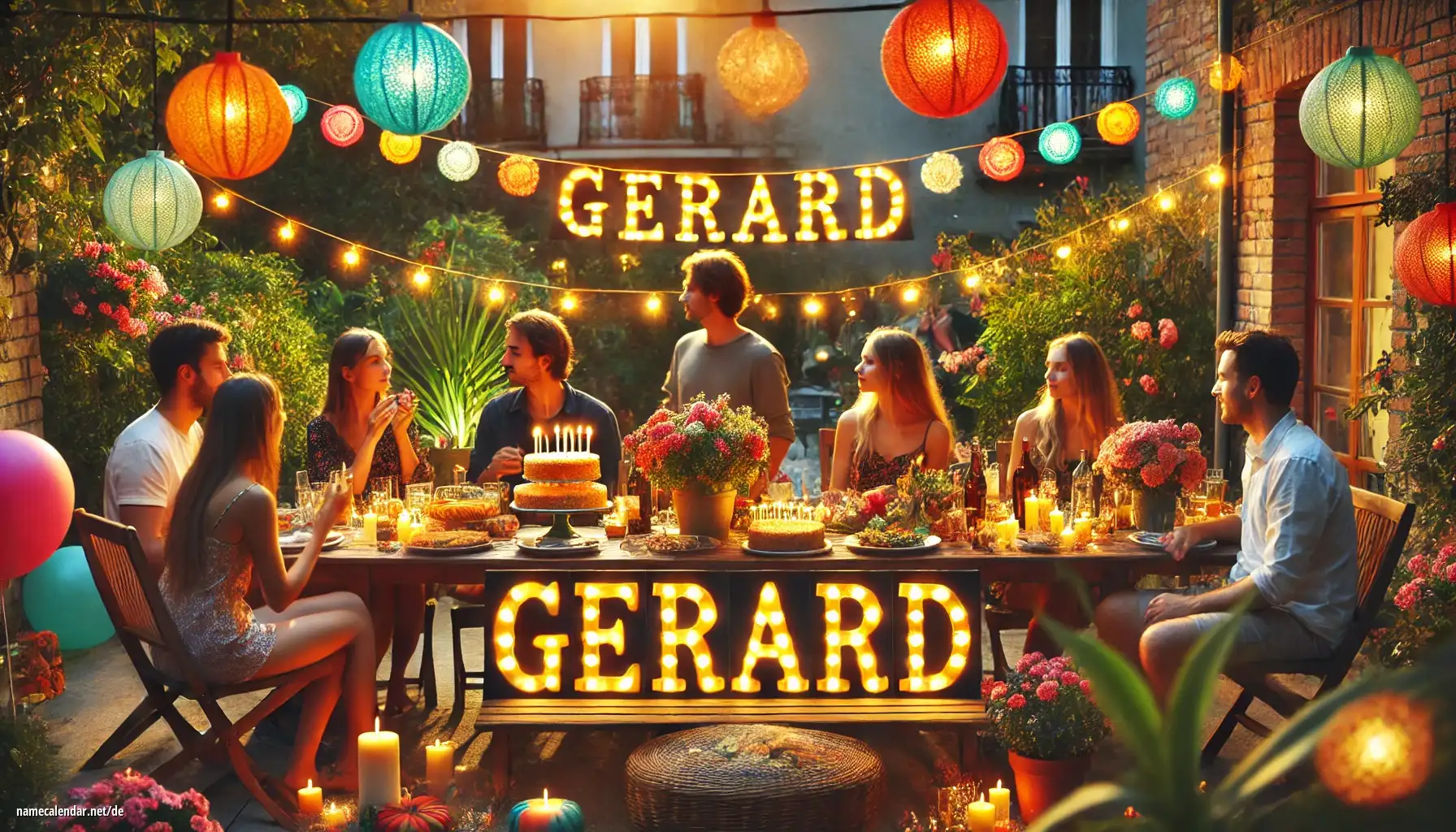 Feier des Namenstages und des Namens - Gerard