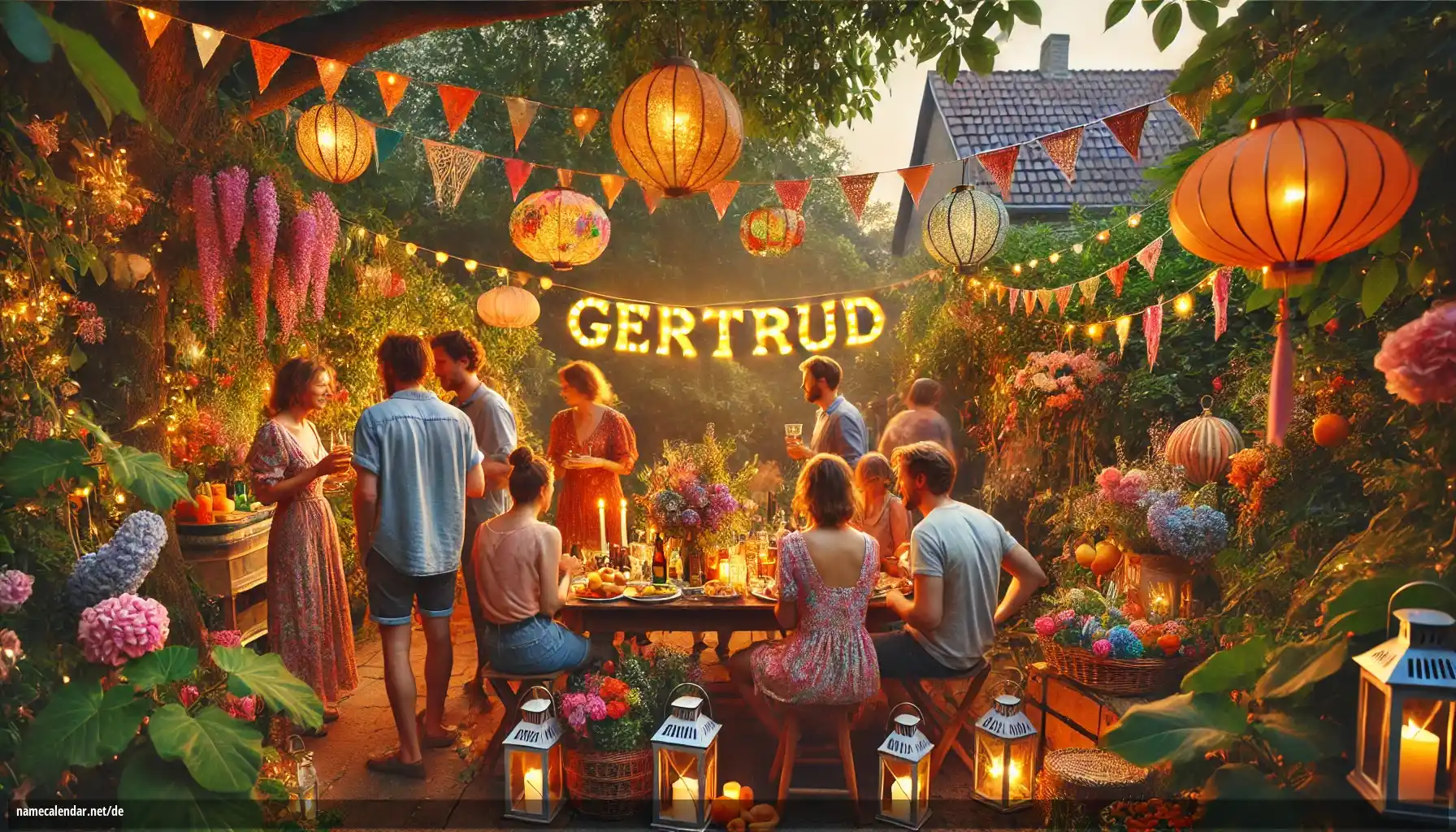 Feier des Namenstages und des Namens - Gertrúd