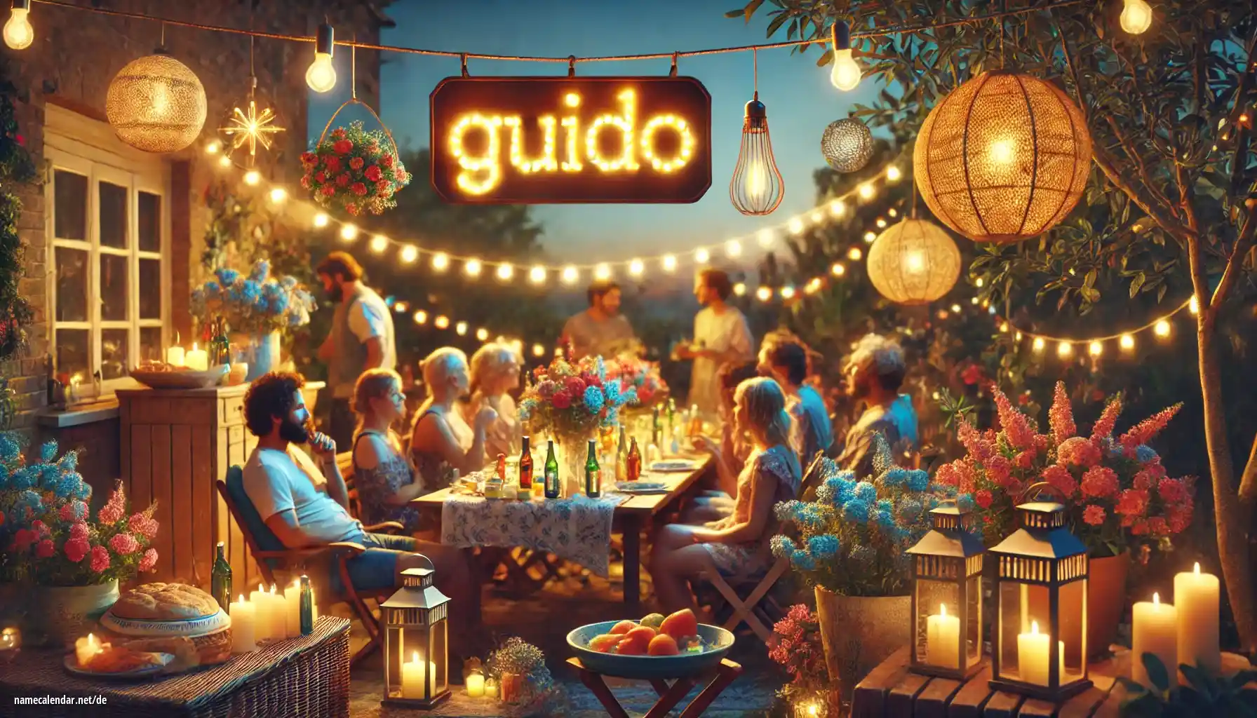 Feier des Namenstages und des Namens - Guido