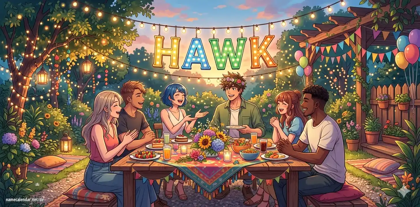 Feier des Namenstages und des Namens - Hawk